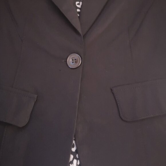 NWT Eclipse Ladies Size Medium Black Fitted Fully Lined Blazer - Picture 5 of 11